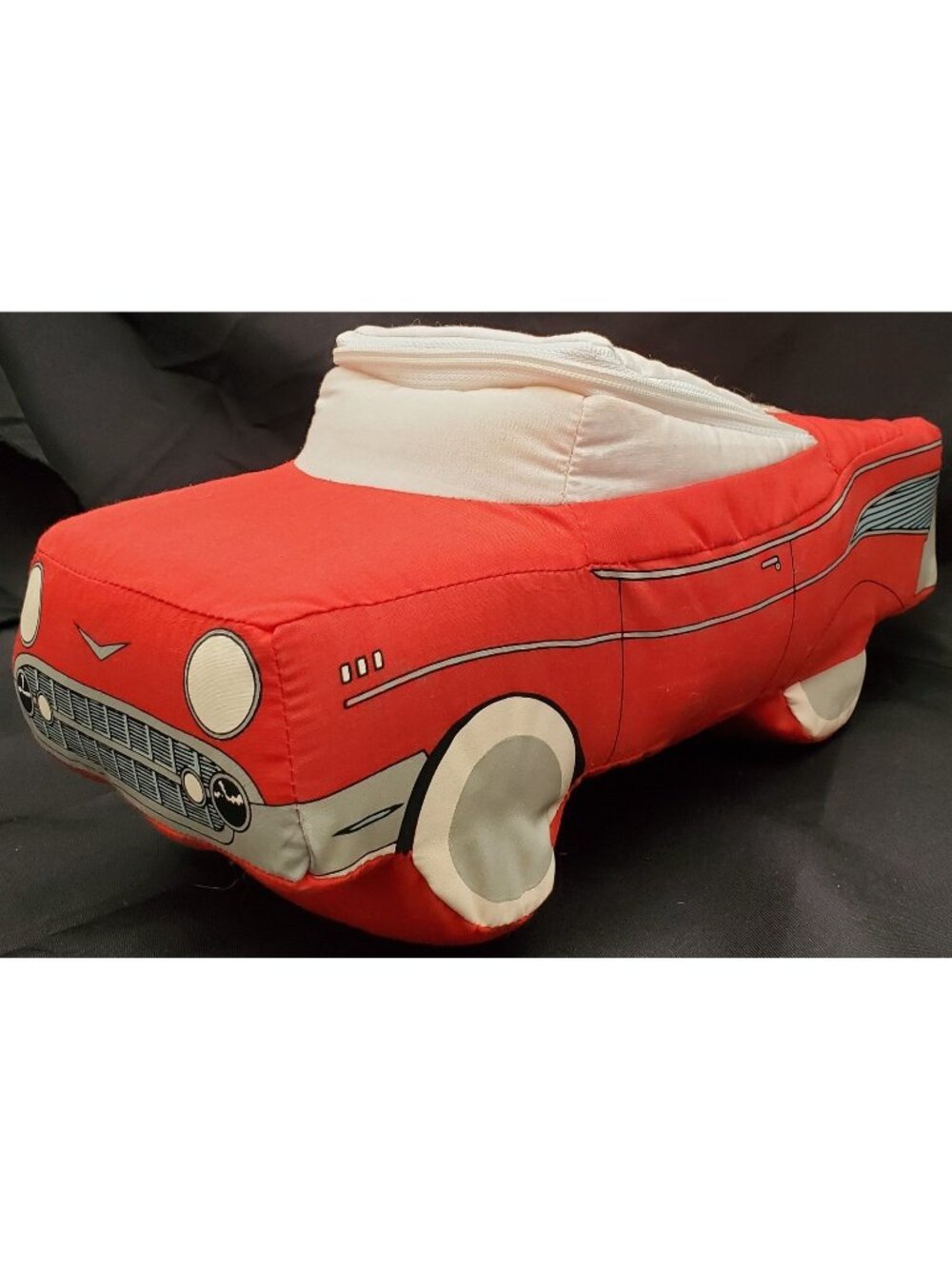 Vintage Dakin GARFIELD Cat CAR fabric stuffed plush convertible zipper top 1989